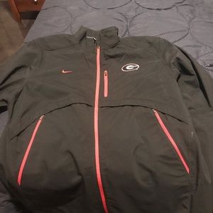 Nike UGA Black Jacket with Red trim